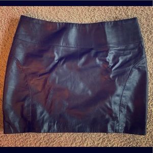 L.A.M.B. Leather mini skirt size 2